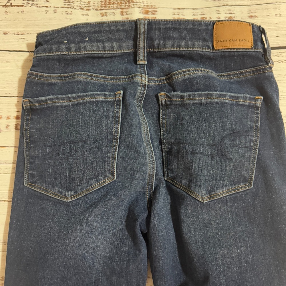 American Eagle Jeans‎ Next Level Stretch Jegging Distressed High Rise Women's 4 - Picture 16 of 16